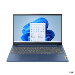 Лаптоп Lenovo IdeaPad Slim 3 15ABR8, 15.6" FHD IPS, AMD Ryzen 7 5825U, 16GB DDR4, 512GB SSD, Windows 11 Home - 82XM0195BM - 1