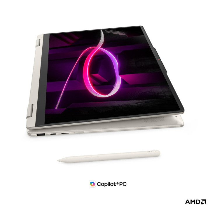 Лаптоп Lenovo Yoga 7 2-in-1 16AGP11, 16" WQXGA+ OLED 120Hz, Ryzen AI 7 445, 32GB LPDDR5X, 1TB SSD, Win 11 - 83TF000UBM - 11
