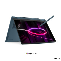 Лаптоп Lenovo Yoga 7 2-in-1 14AGP11, 14" WUXGA OLED Touch, Ryzen AI 7 445, 24GB LPDDR5X, 1TB SSD, Windows 11 Home - 83TD001LBM -