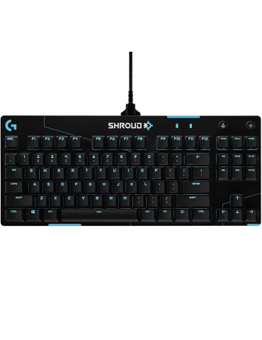 Геймърска механична клавиатура Logitech G Pro X Shroud Edition GX Red Switches - 920-009849