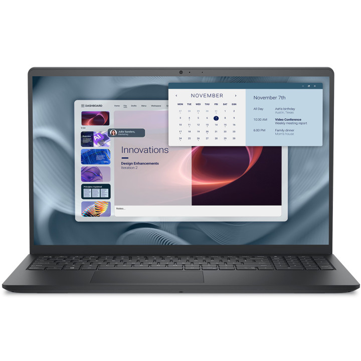 Лаптоп Dell Pro 15 Essential, 15.6" FHD WVA, Intel Core 3 100U, 8GB DDR5, 512GB SSD, Ubuntu - PV15250C38G512G_UBU - 1