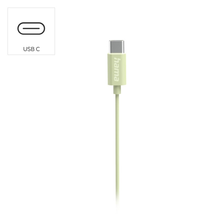 Слушалки HAMA Curly, In-Ear, USB-C, микрофон, зелени - HAMA-221796 - 3