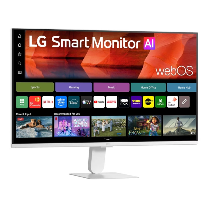 Монитор LG 27U511SB-W, 27" Full HD IPS 120Hz, Smart webOS, sRGB 99%, HDMI, USB, Bluetooth, Speakers 5W x2, White - 3