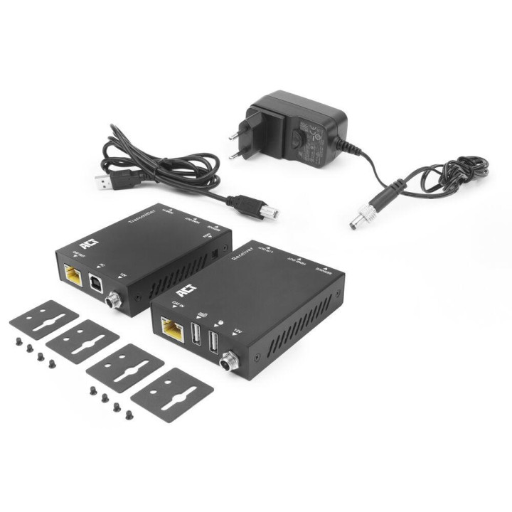 4K HDMI 2.0 KVM Extender (усилвател) ACT AC7815, усилва сигнал до 70 м по UTP кабел - AC7815 - 3