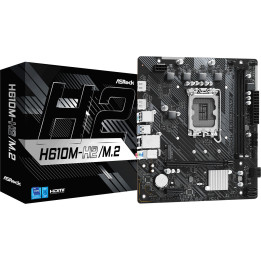 Дънна платка ASRock H610M-H2/M.2, Intel H610, LGA1700, 2xDDR4, M.2, HDMI - 1
