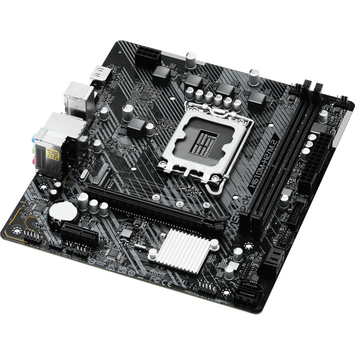 Дънна платка ASRock H610M-H2/M.2, Intel H610, LGA1700, 2xDDR4, M.2, HDMI - 3