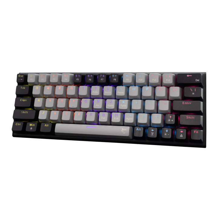 Геймърска механична клавиатура White Shark WAKIZASHI 2, 60%, Red Switches, RGB подсветка, USB Type-C - WAKIZASHI-2-US-G-B-RED.SW
