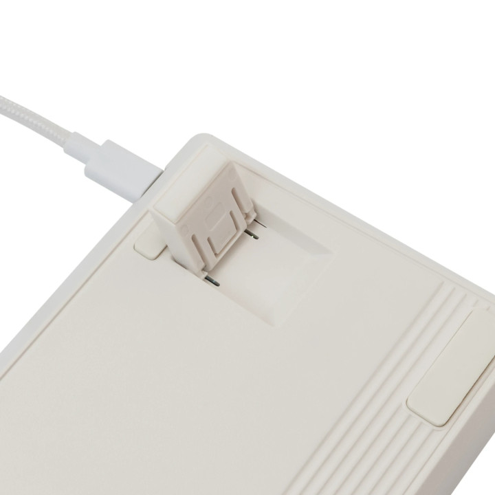 Геймърска механична клавиатура White Shark SHINOBI 2, 60%, YUSYA 5P Red Switches, Hot Swap, RGB, Бяла - SHINOBI-2-W-US-RED.SW - 