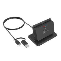 Картов четец j5create JUR261-N, USB-A 2.0/USB-C 3.2, Sim card, 2m кабел - JUR261-N - 1