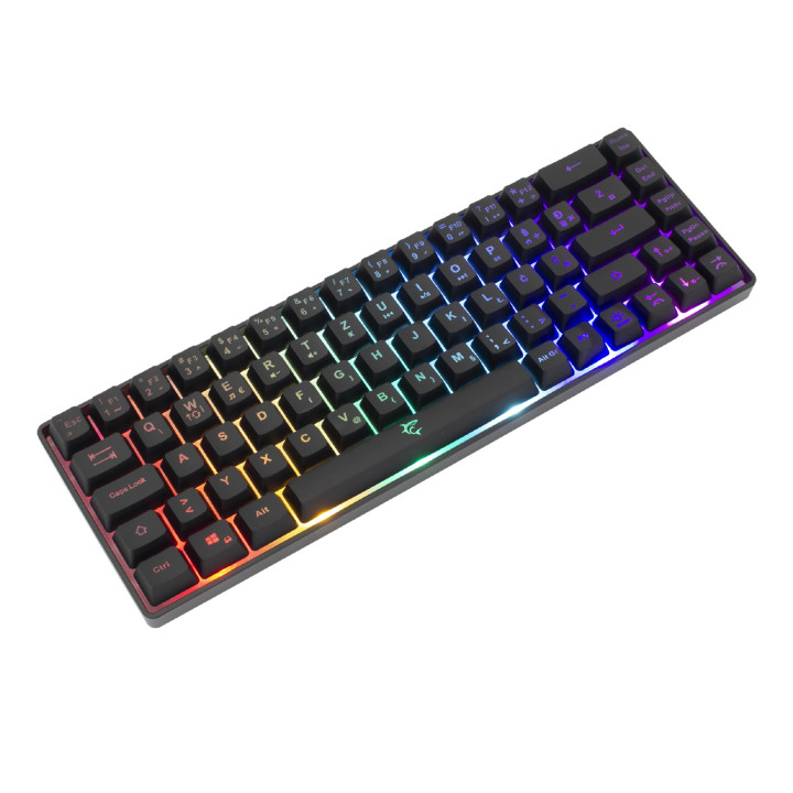 Механична геймърска клавиатура White Shark RONIN, 60%, Blue Switches, Rainbow подсветка, 68 клавиша - RONIN-B-US - 2