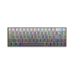 Геймърска механична клавиатура White Shark Nunchaku, 60%, Red Switches, RGB подсветка, Hot-swap, 68 клавиша - NUNCHAKU-G-US-RED.