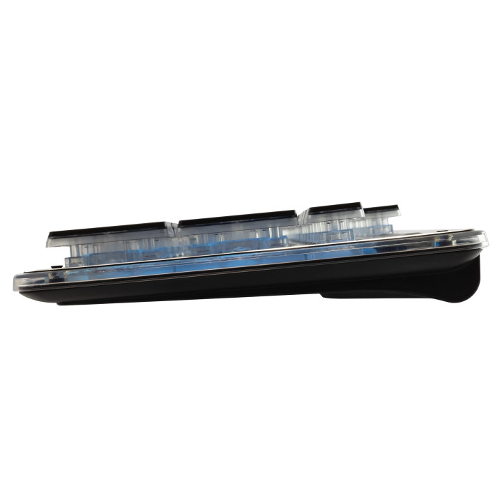 Нископрофилна геймърска клавиатура White Shark TACHI, 104 клавиша, USB, Ice Blue LED подсветка - TACHI-B-US - 3
