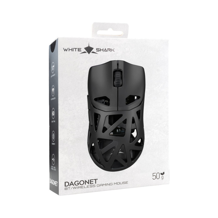 Безжична геймърска мишка White Shark DAGONET 2, 24000 DPI, 1000Hz, Bluetooth - DAGONET-2-B - 5