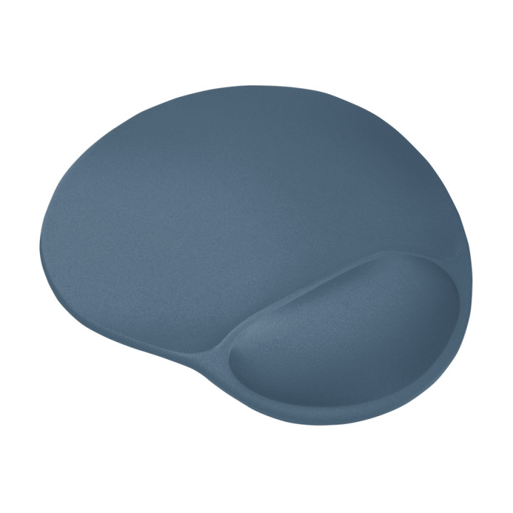Подложка за мишка TRUST Bigfoot, гел опора за китка, микрофибърна повърхност, steel blue - 26011 - 1