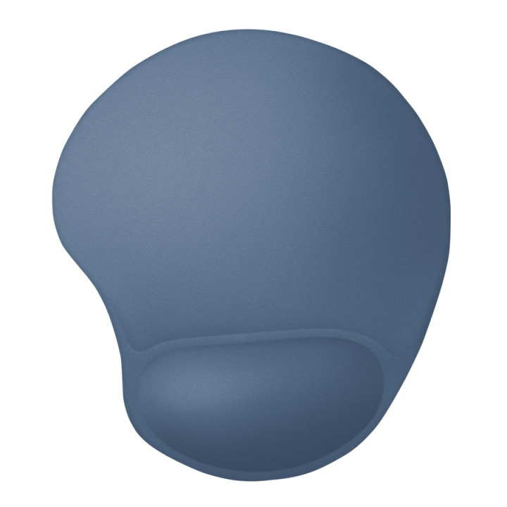 Подложка за мишка TRUST Bigfoot, гел опора за китка, микрофибърна повърхност, steel blue - 26011 - 2