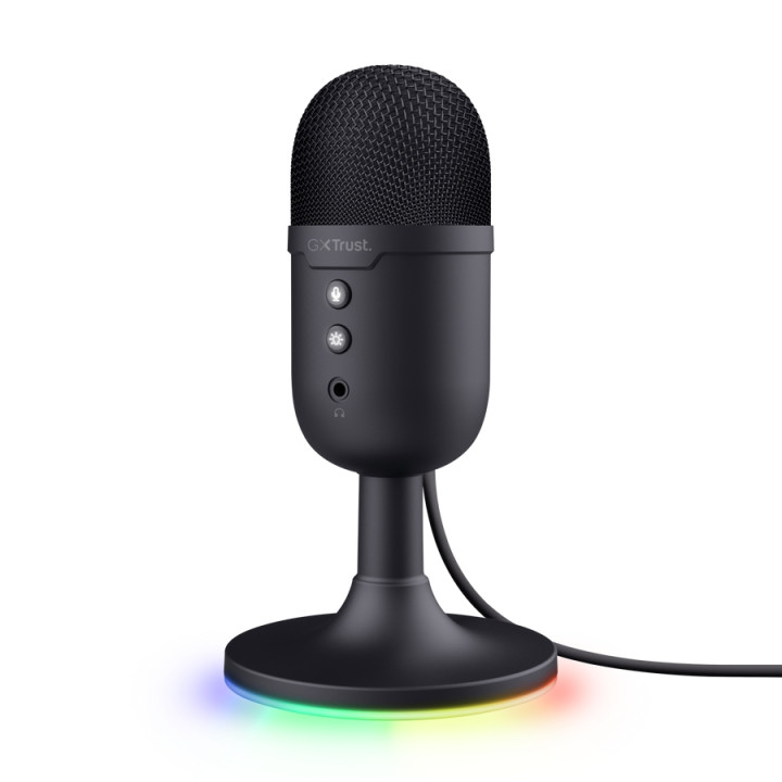 Микрофон TRUST GXT234 Yunix, USB, Cardioid, RGB подсветка, Black - 25372 - 1
