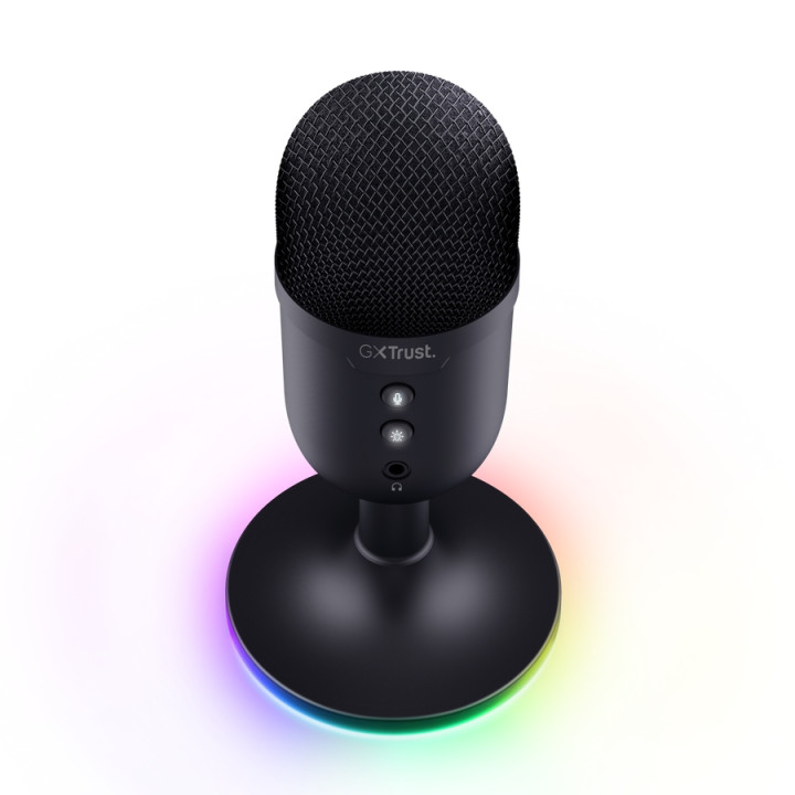 Микрофон TRUST GXT234 Yunix, USB, Cardioid, RGB подсветка, Black - 25372 - 4