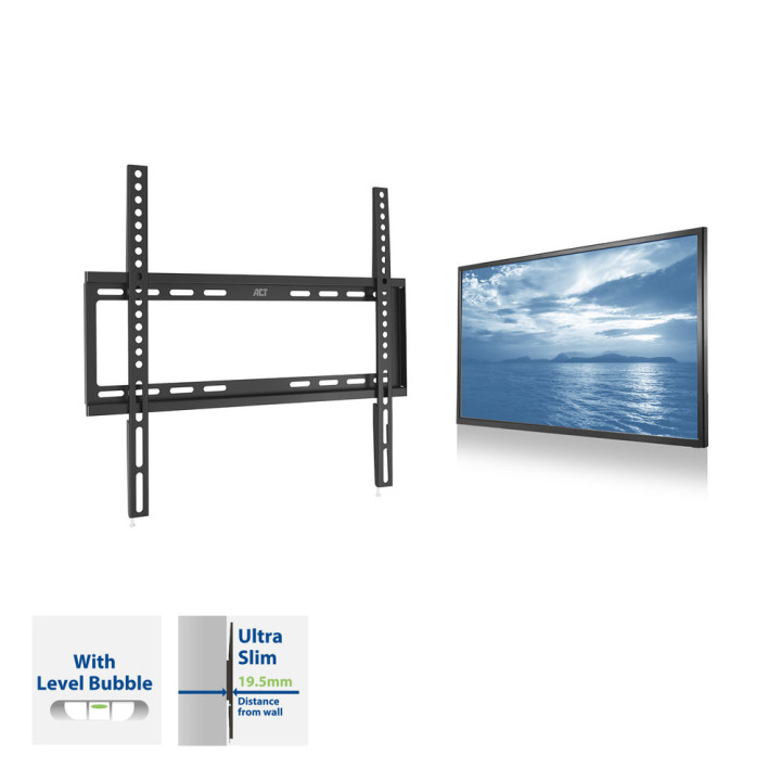 Фиксирана стенна стойка за телевизор ACT AC8351, 32-55", VESA 400x400, до 35 кг - 4