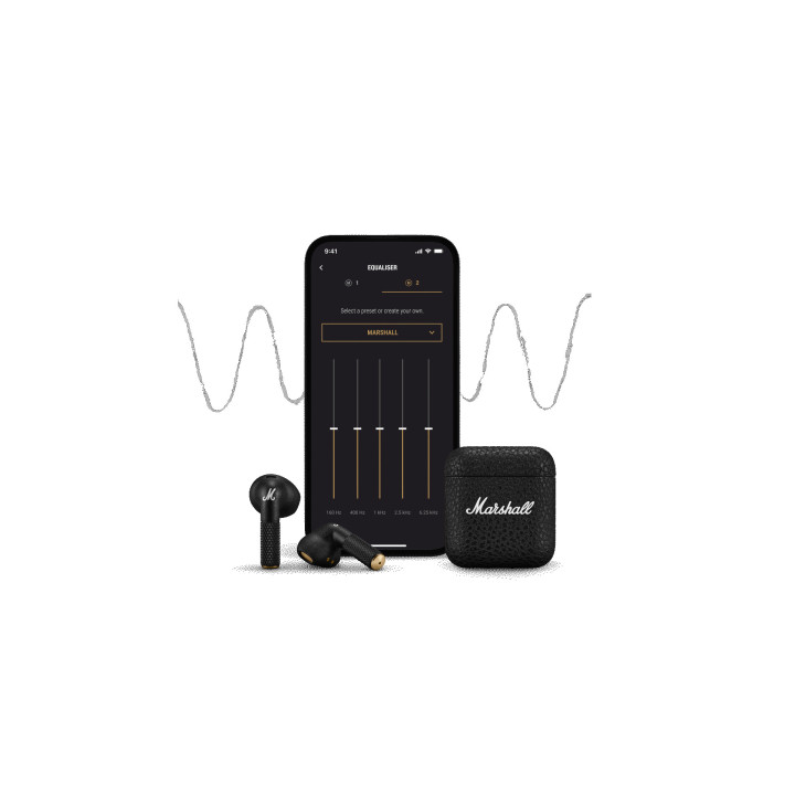 Безжични слушалки Marshall Minor IV, True Wireless, Bluetooth, IPX4, Черни - M1006653 - 11