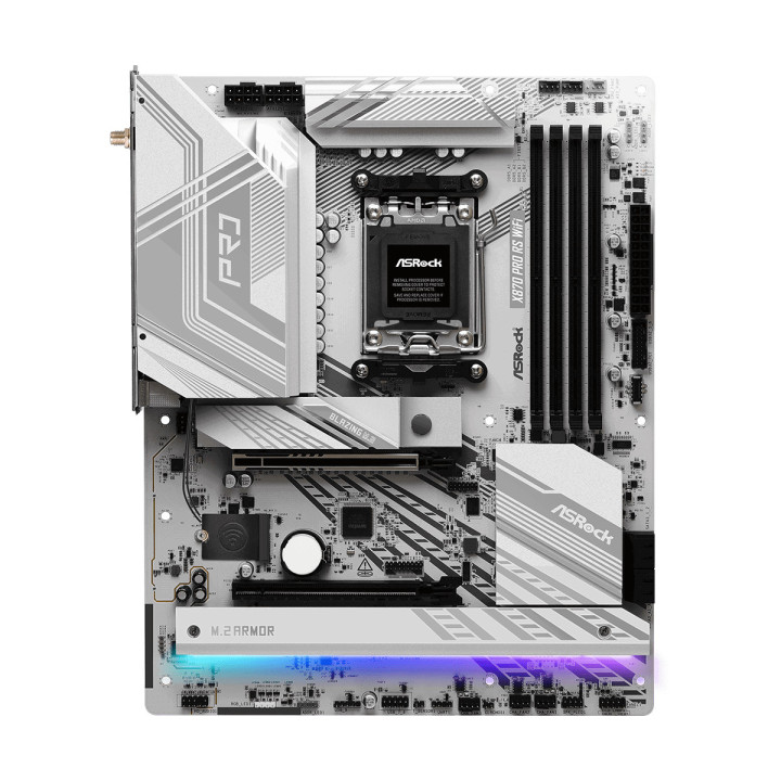 Дънна платка ASROCK X870 PRO RS WIFI, AMD X870, AM5, DDR5, PCIe 5.0, WiFi 7 - 2