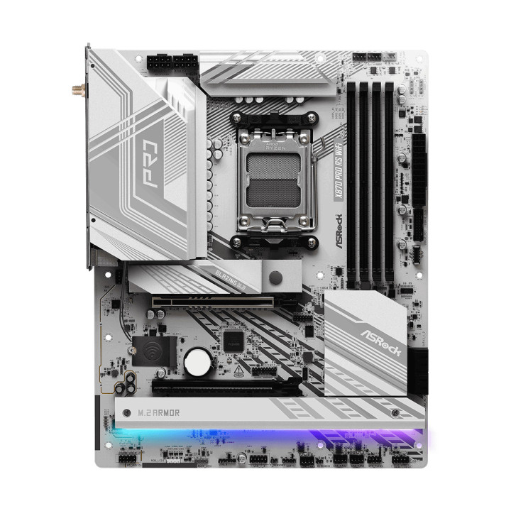 Дънна платка ASROCK X870 PRO RS WIFI, AMD X870, AM5, DDR5, PCIe 5.0, WiFi 7 - 3