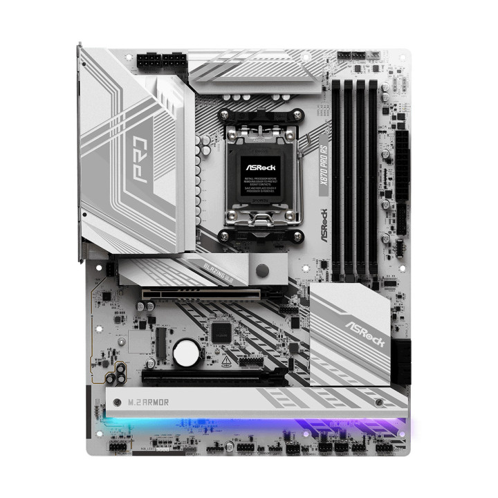 Дънна платка ASRock X870 Pro RS, AMD AM5, DDR5, PCIe 5.0 - 2