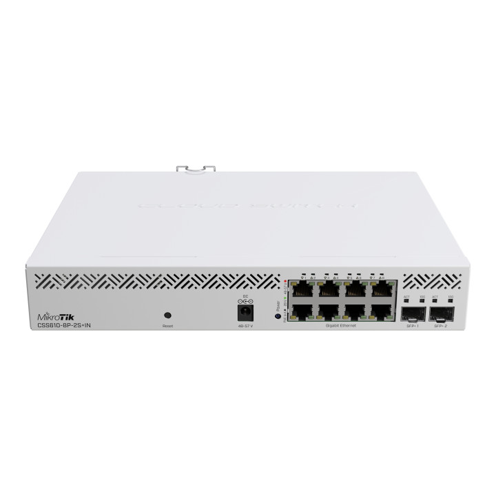 Комутатор Mikrotik CSS610-8P-2S IN
