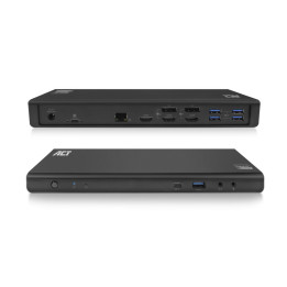 Докинг станция ACT AC7048, USB-C, 4K, 2-3 HDMI/DisplayPort монитора, DisplayLink - 1