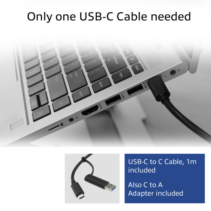 Докинг станция ACT AC7048, USB-C, 4K, 2-3 HDMI/DisplayPort монитора, DisplayLink - 6