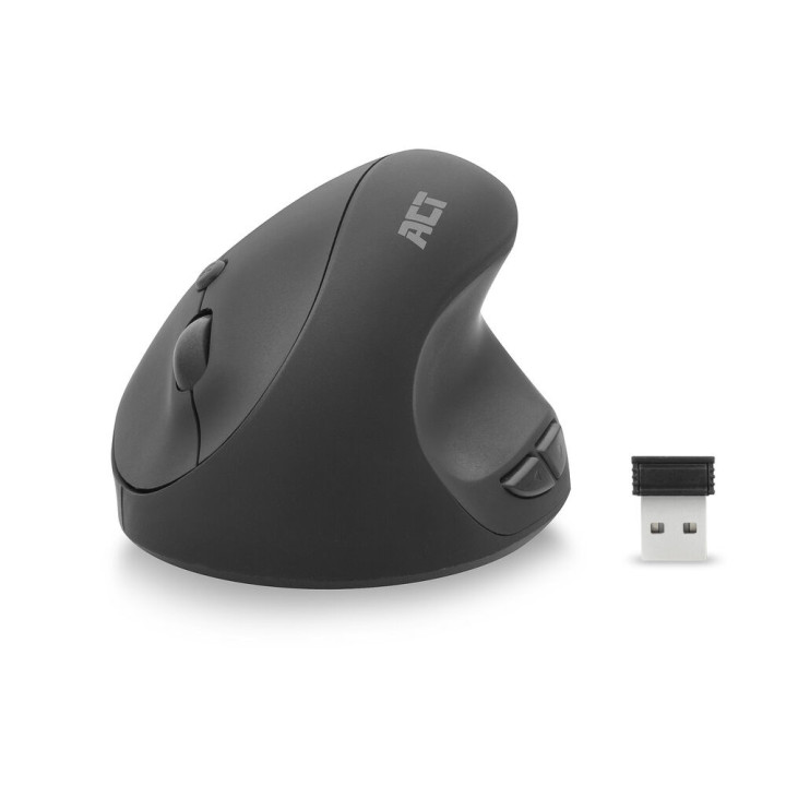 Безжична ергономична вертикална мишка ACT AC5101, 1600 DPI, USB-A наноприемник - 1