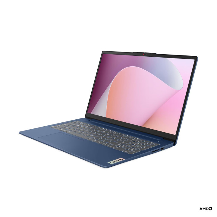 Лаптоп Lenovo IdeaPad Slim 3 15AMN8, 15.6" Full HD IPS, Ryzen 5 40, 16GB LPDDR5, 512GB SSD, Free OS - 82XQ01NABM - 3