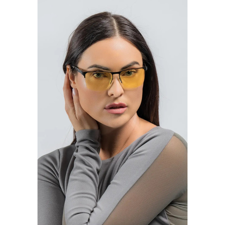 Компютърни очила GUNNAR Echo Onyx, Amber лещи, UV и синя светлина защита - ECH-00101 - 6