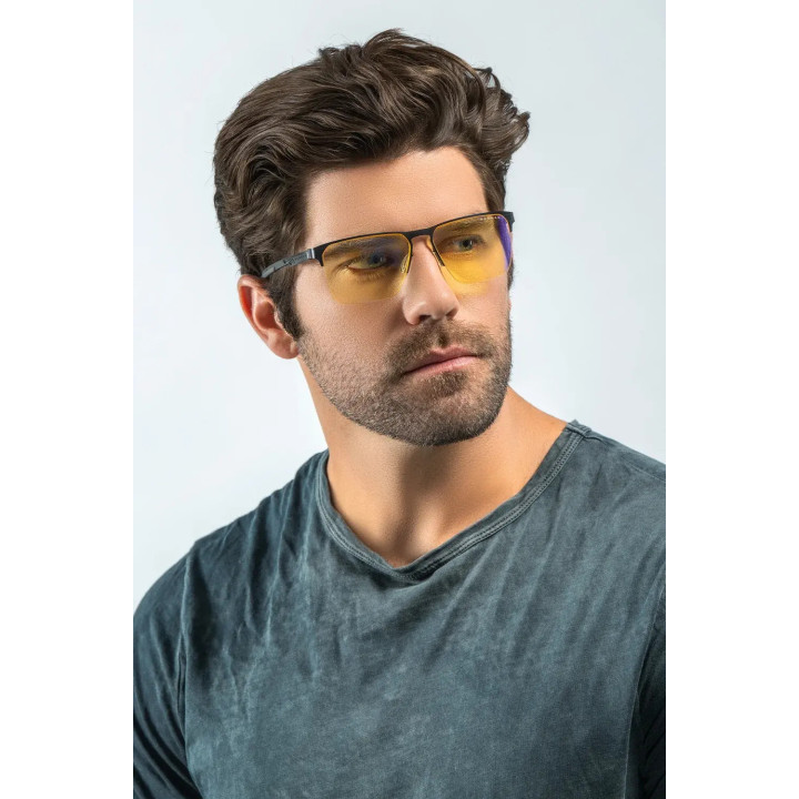 Компютърни очила GUNNAR Echo Onyx, Amber лещи, UV и синя светлина защита - ECH-00101 - 7