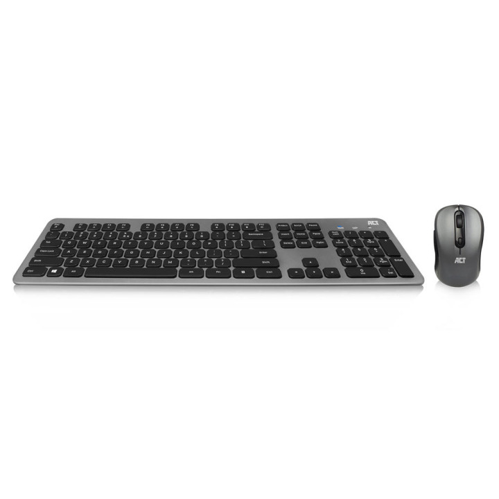 Безжичен комплект ACT AC5710, клавиатура и мишка с USB-C/USB-A приемник - 1
