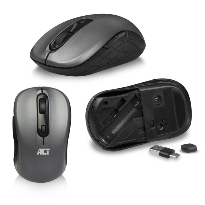 Безжичен комплект ACT AC5710, клавиатура и мишка с USB-C/USB-A приемник - 4