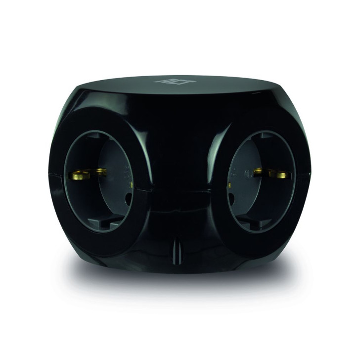 Разклонител ACT AC2400, 3 контакта, 3x USB-A, ключ, 1.5м - 2