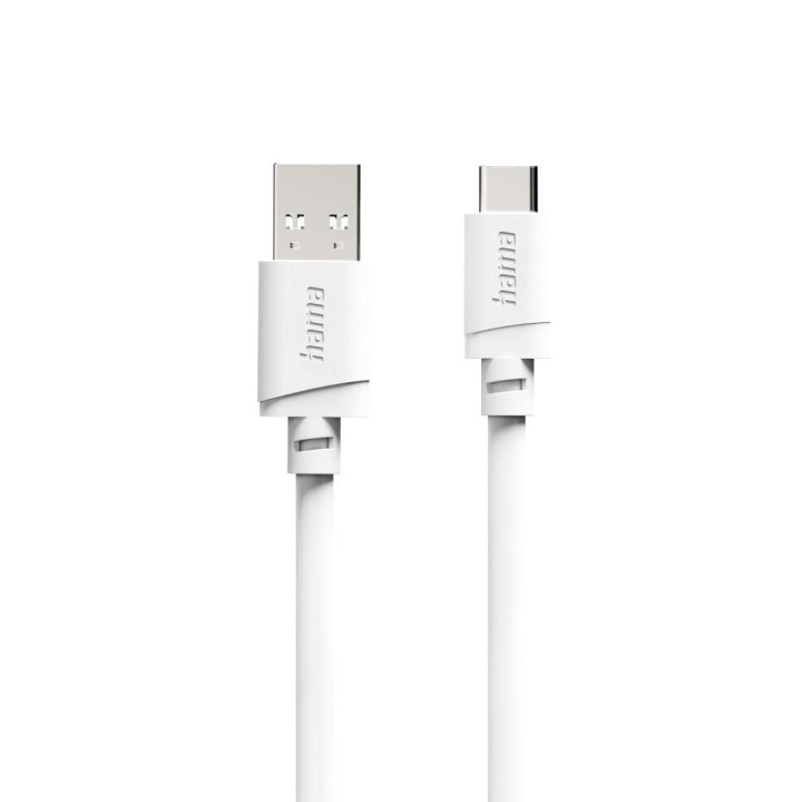 Кабел HAMA USB-A към USB-C, 2m, 480Mbps, бял - HAMA-201813 - 1