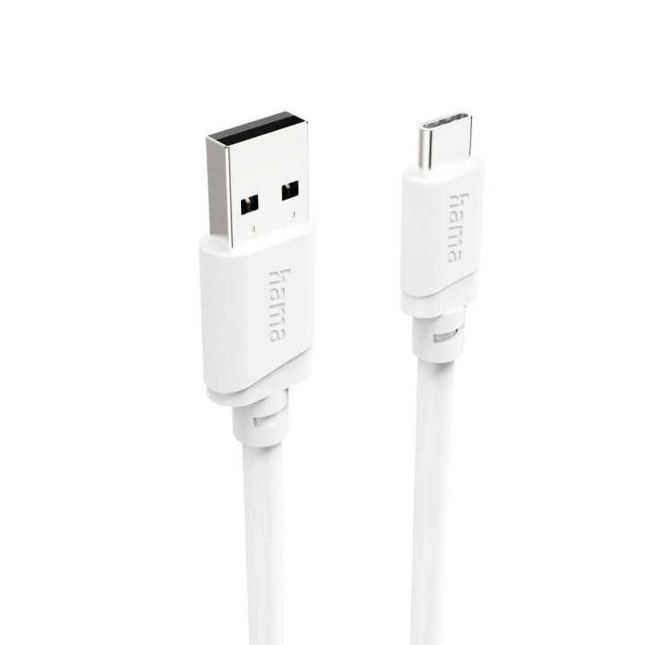 Кабел HAMA USB-A към USB-C, 2m, 480Mbps, бял - HAMA-201813 - 4