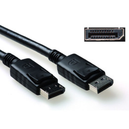DisplayPort кабел ACT, 2m, 4K UHD 60Hz, Pin 20 - AK3980 - 1