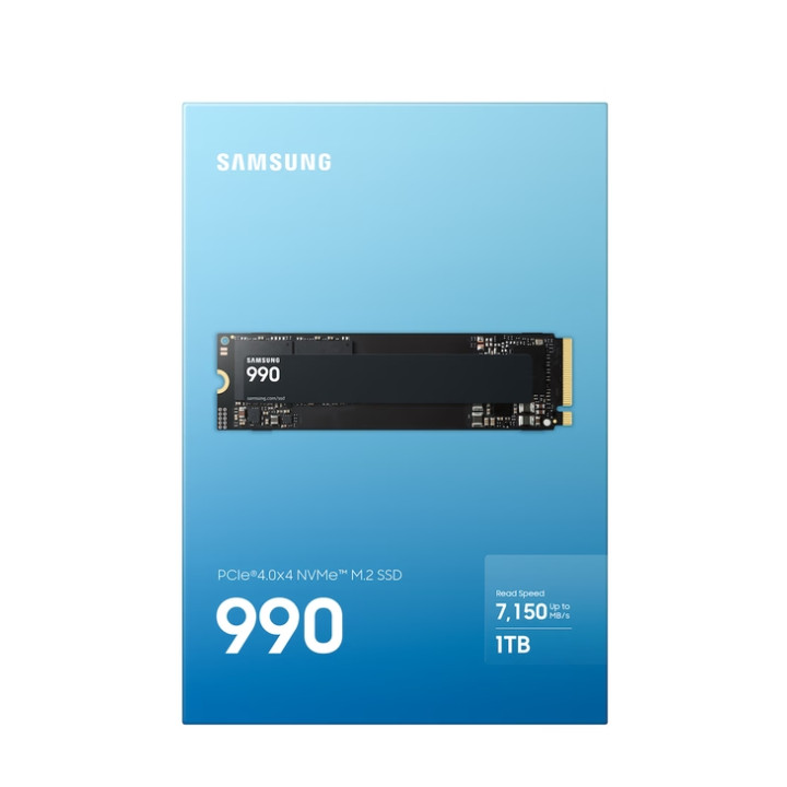 SSD диск Samsung 990, 1TB NVMe PCIe 4.0 M.2, До 7150/6450 MB/s - MZ-V9V1T0BW - 5