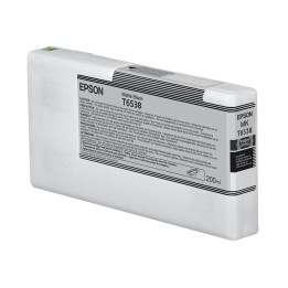 Мастилена касета Epson T6538, Matte Black, 200ml, UltraChrome HDR - C13T65380N - 1