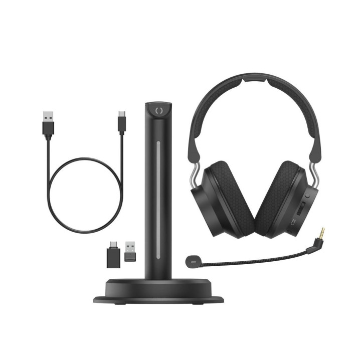 Безжични слушалки HAMA BT-900, Bluetooth, Multipoint, ENC, зарядна станция, черни - HAMA-139940 - 4
