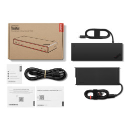 Докинг станция Lenovo ThinkPad Smart Dock 7500, 2x Thunderbolt 5, HDMI, 2x DisplayPort, 2.5GbE LAN, 3x USB-A, 2x USB-C, 265W - 4