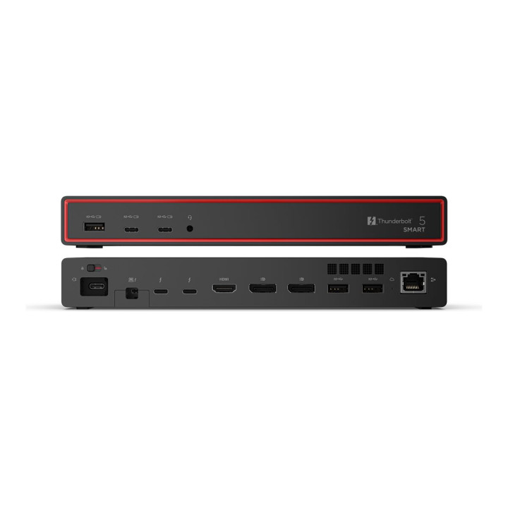 Докинг станция Lenovo ThinkPad Smart Dock 7500, 2x Thunderbolt 5, HDMI, 2x DisplayPort, 2.5GbE LAN, 3x USB-A, 2x USB-C, 265W - 4