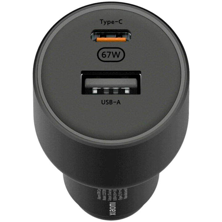 Автомобилно зарядно устройство Xiaomi, 67W, USB-A + USB-C - BHR6814GL - 2