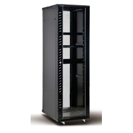 Серверен шкаф 42U 800x800mm, 19", стъклена врата, RAL9004 - 1