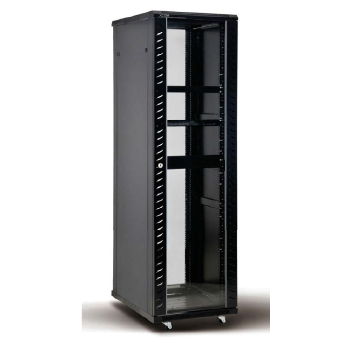 Серверен шкаф 42U 800x800mm, 19", стъклена врата, RAL9004 - 1