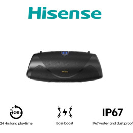 Портативна колона Hisense WeBoom, 2.0 Ch., 140W, Bluetooth 6.0, IP67, 20h, Power Bank - 20019369 - 1