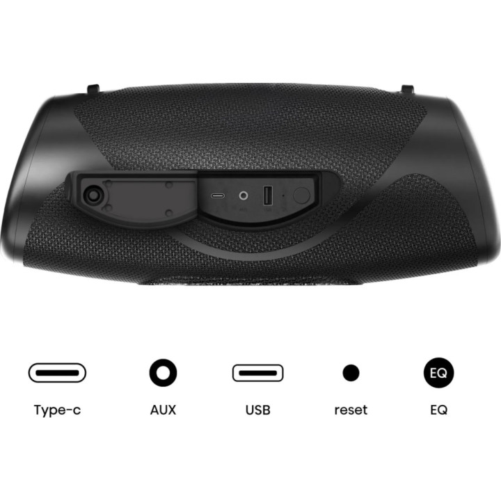 Портативна колона Hisense WeBoom, 2.0 Ch., 140W, Bluetooth 6.0, IP67, 20h, Power Bank - 20019369 - 2