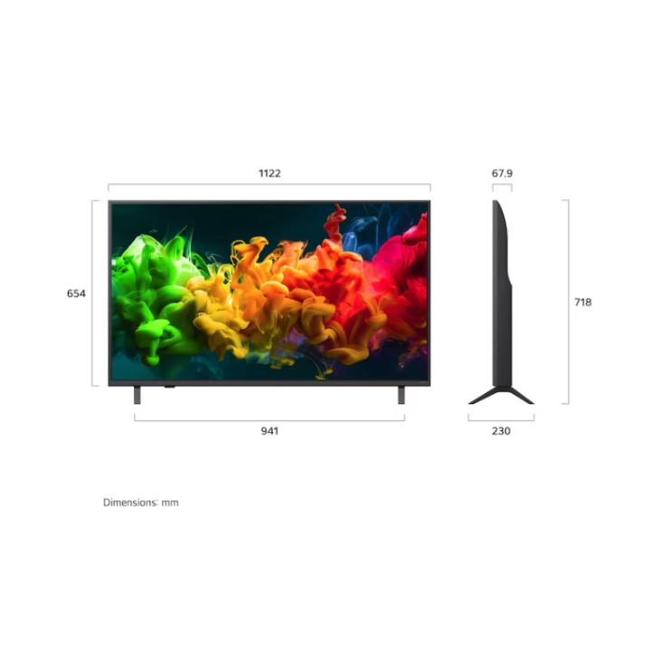 Телевизор LG QNED81, 50" 4K QNED, Alpha 7 AI Processor, webOS 26 ThinQ, Wi-Fi 5, Bluetooth 5.3 - 50QNED81B3C - 2